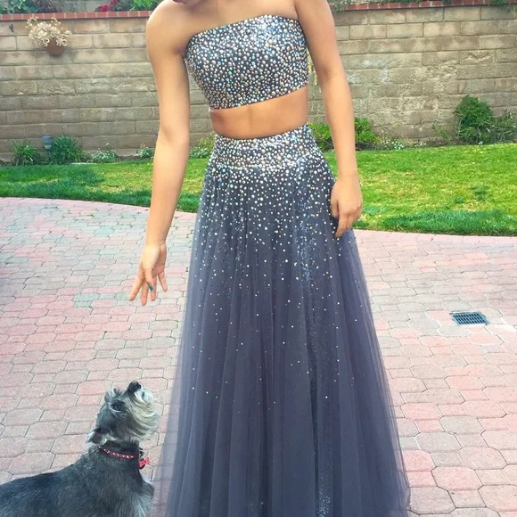 gunmetal blue dress OASIS BUSTIER DRESS IN GUNMETAL BLUE